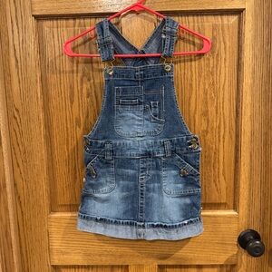 Bongo Girls Denim Skirtall Overall Dress Size 8 Y2K Vintage